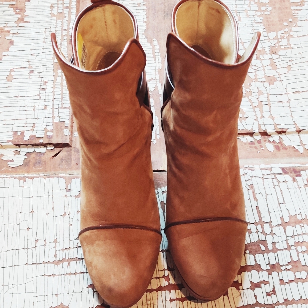 Rag & Bone Suede Kinsey Heeled Booties 7.5 - image 4